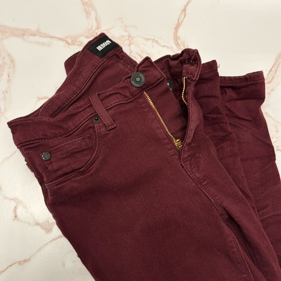 Size 26 Hudson Burgundy Skinny Jeans - Picture 1 of 2